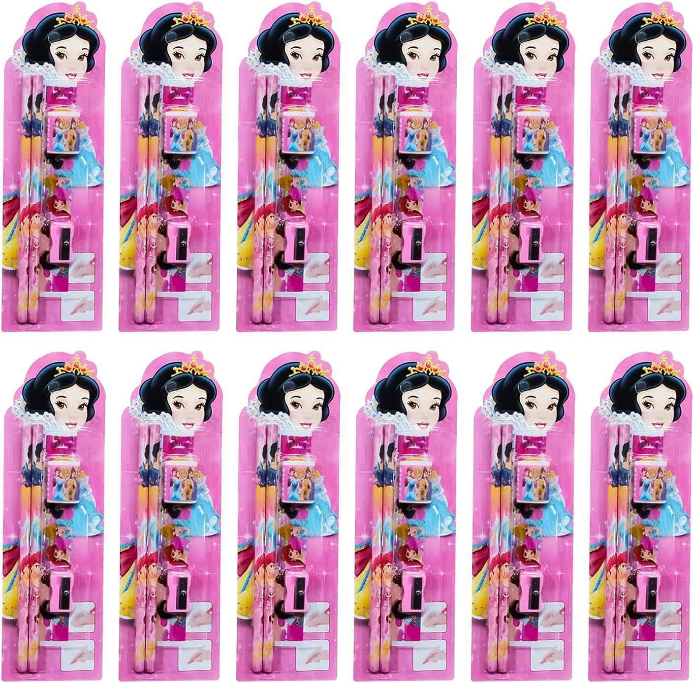 Party Propz Princess Stationery - 10 Stationery Kit Set, Return Gift For Kids Birthday, Return Gift for Girls, Princess Stationery Set, Stationery Set For Birthday Return Gift, Fancy Pencils For Girls