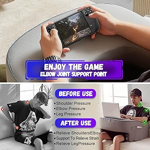 cooloo8 Reading Pillow for Gaming, Extra Large Laptop Pillow for Adult, Memory Foam Lap Desk Gaming Pillow for Reading, Working, Playing Steam Deck Switch or Sitting in Bed Floor Sofa(Grey)