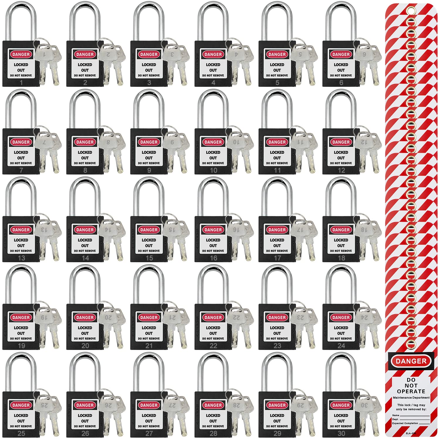 Verrous de verrouillage et cadenas de sécurité LOTO pour maintenance industrielle