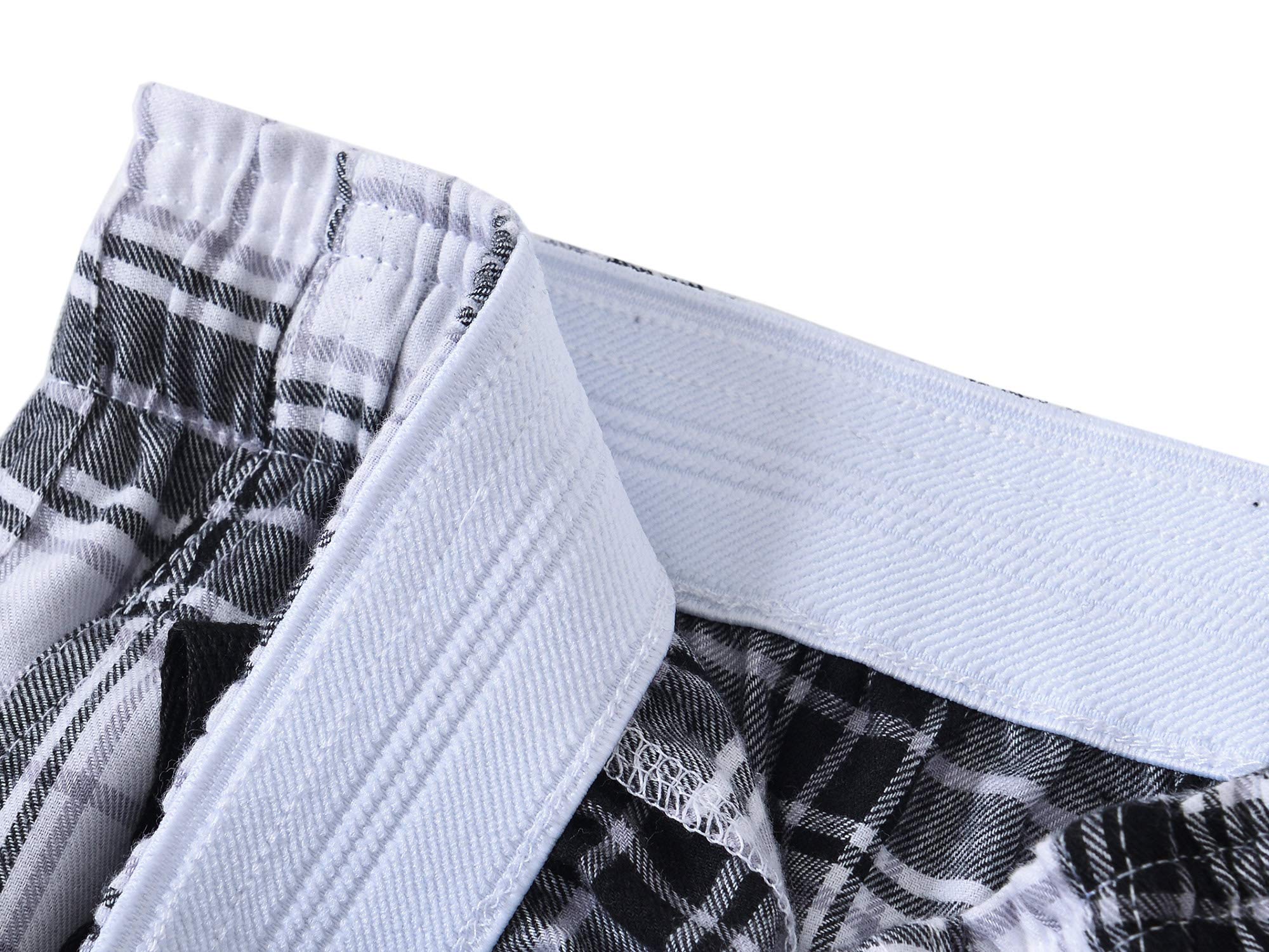 AIRIKE Donna Pantaloni Lungo Pigiama Cotone Pantaloni Morbidi a Quadretti con Tasche