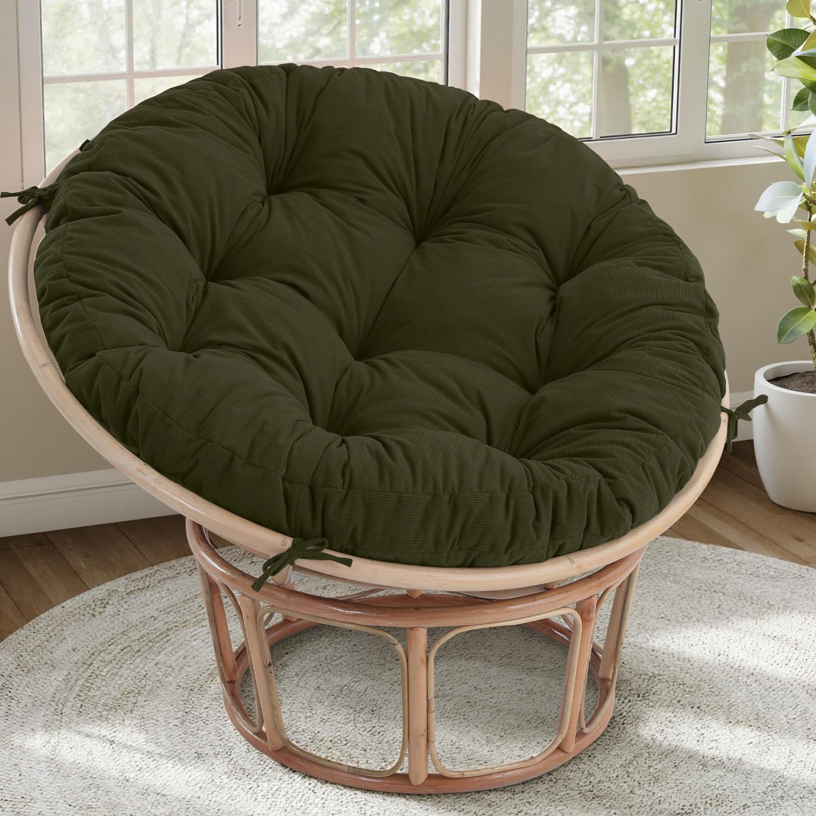 Amazon.com: idee-home Papasan Chair Cushion, Circle Papasan Chair