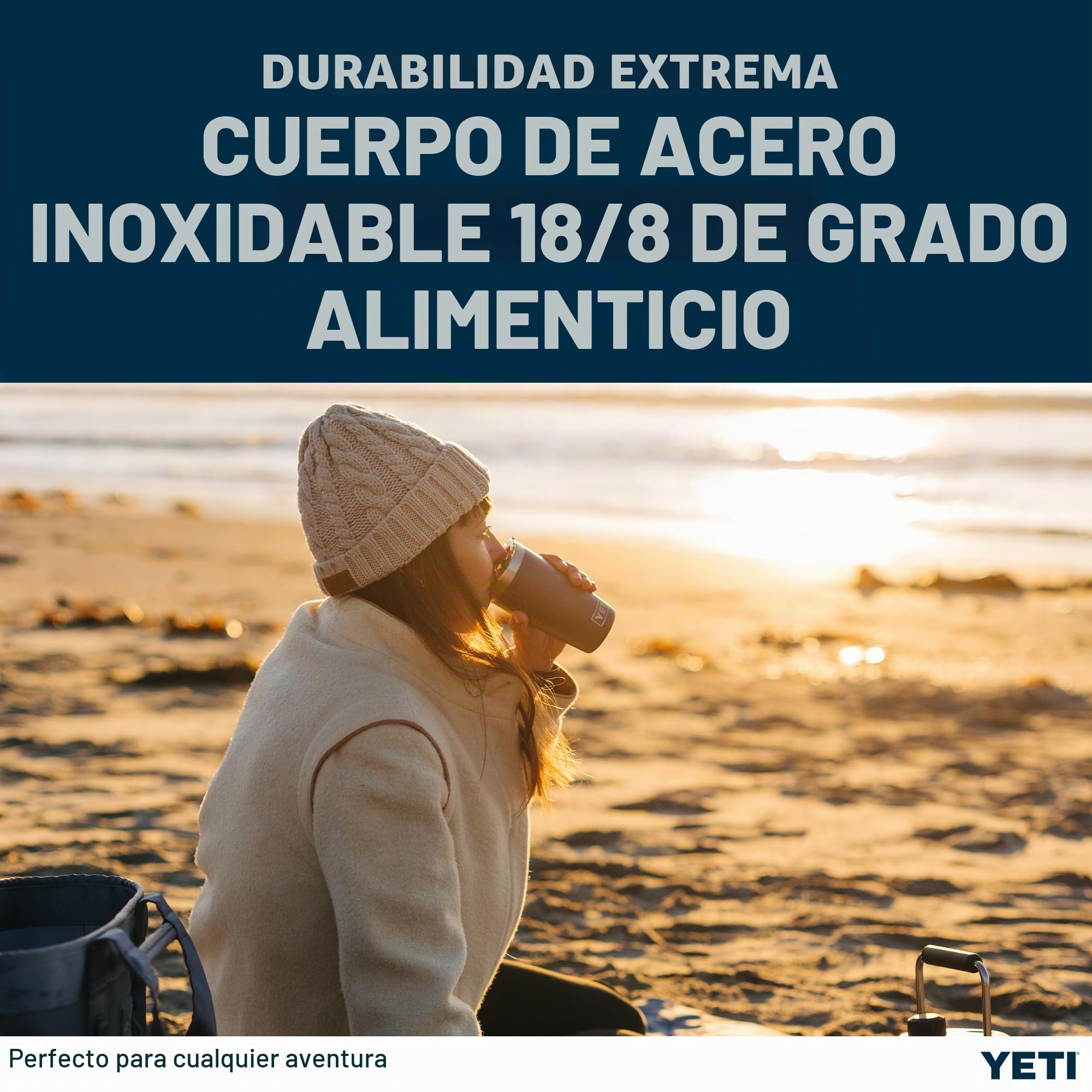 YETI Rambler - Vaso de 10 onzas (295 ml) con tapa Magslider extraíble, de acero inoxidable con aislamiento al vacío, taza de café, Ridgeline