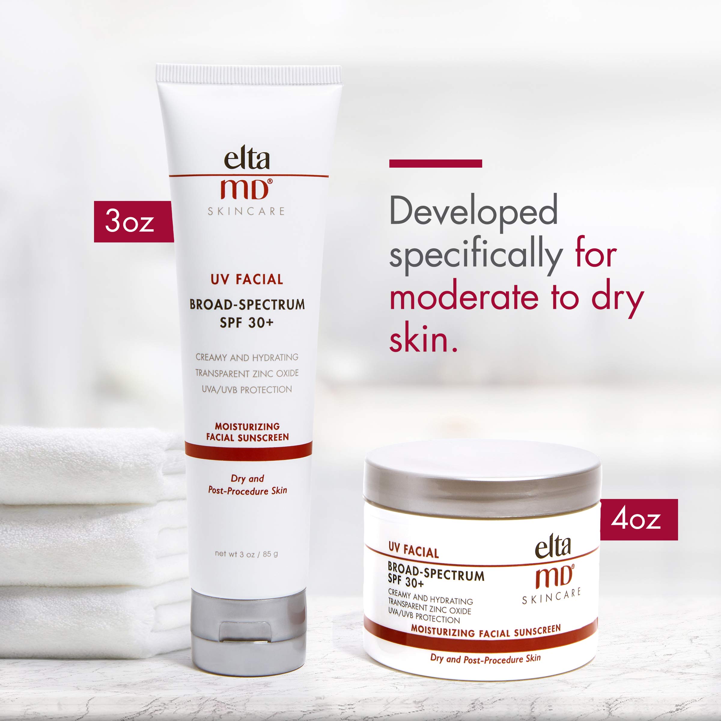 Buy EltaMD UV Facial SPF 30+ Sunscreen Moisturizer Face Lotion, Broad