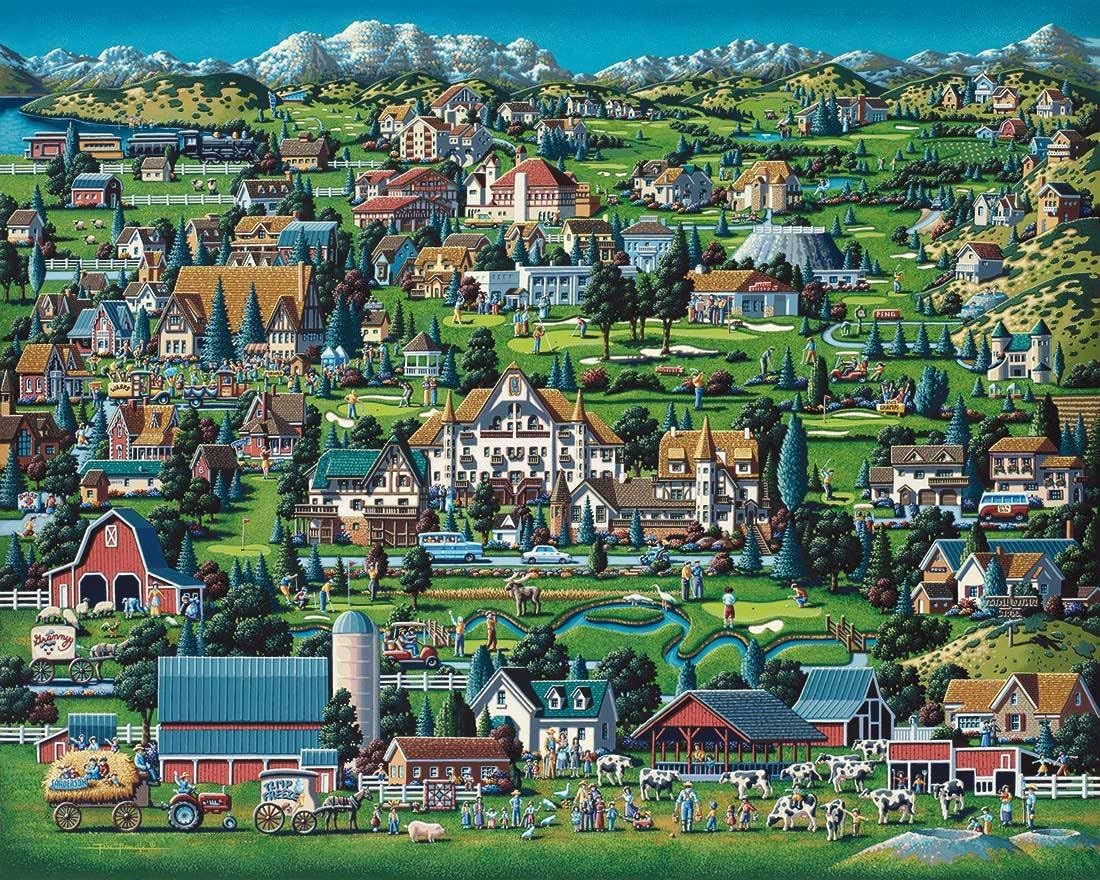 Personal 210-Piece Puzzle: Midway by Dowdle Folk Art image 2