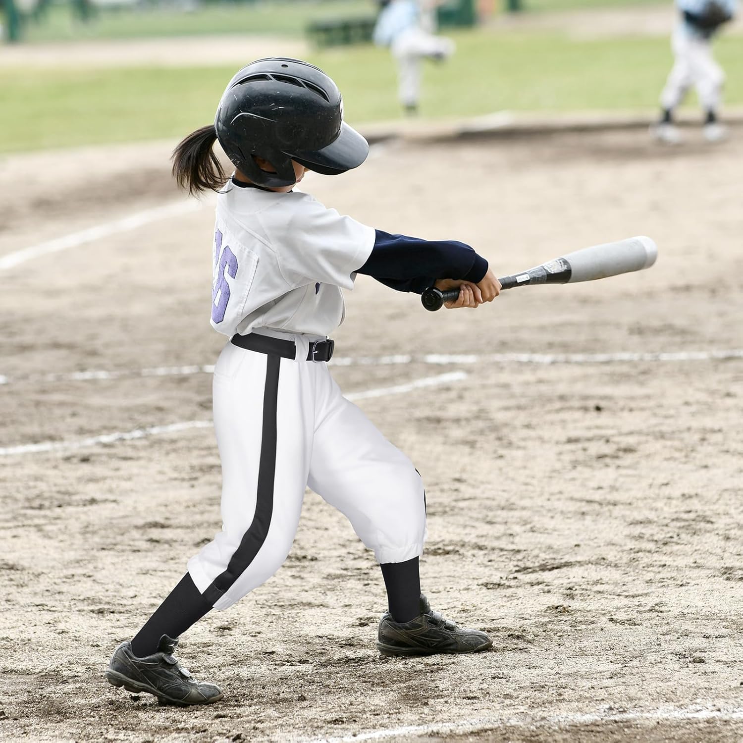 Cozypower 3 Pcs Baseball Pants Combo Set Men Youth Boy and Girls Softball Pants with Socks and Belts - Image 2