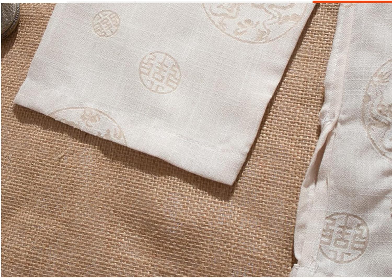 太極拳のウィングチュンカンフー服長タンシャツ瞑想スーツ伝統 White 2-XXL