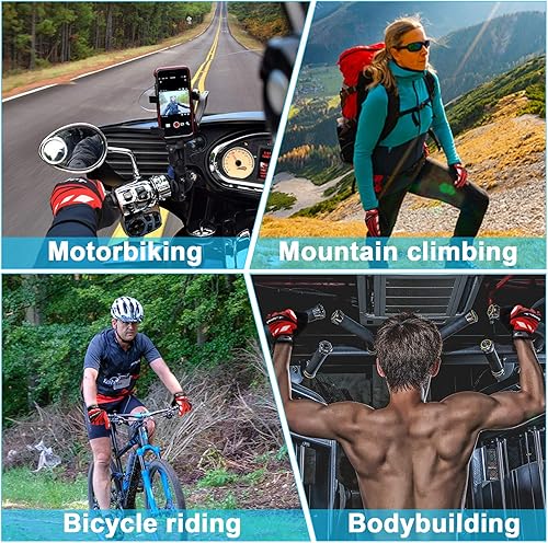 Miniatura 8 de Accmor Guantes de ciclismo con pantalla táctil, tamaño grande, para niños, hombres, mujeres, adolescentes, pesca, transpirables, antideslizantes,