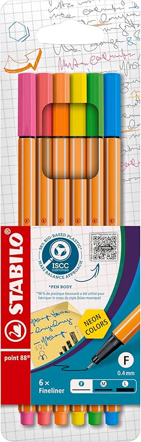 STABILO point 88 - Fineliner - ARTY - Scatola in metallo da 66 - con 65 Colori assortiti : STABILO