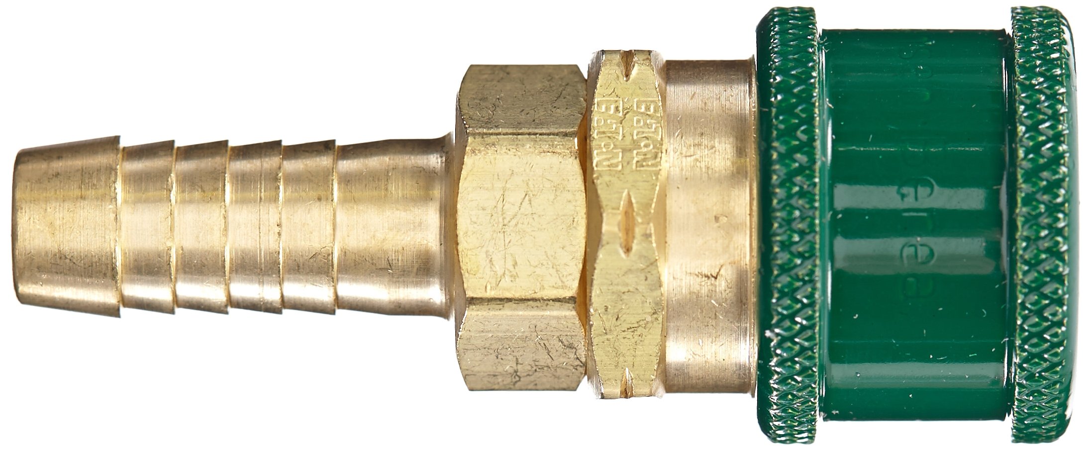 Eaton Hansen GR608 Brass 600 Series Oxyacetylene Service, Coupler Socket, 1/4