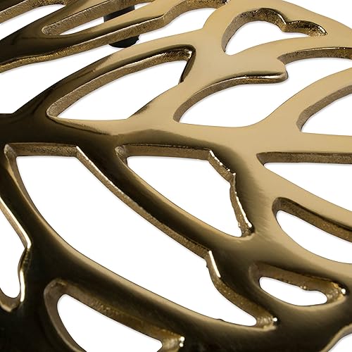 Miniatura 2 de DII Juego de salvamanteles decorativos para ollas y sartenes, soporte para ollas calientes, metal fundido, 10 x 5.5, hojas de otoño, 2 piezas