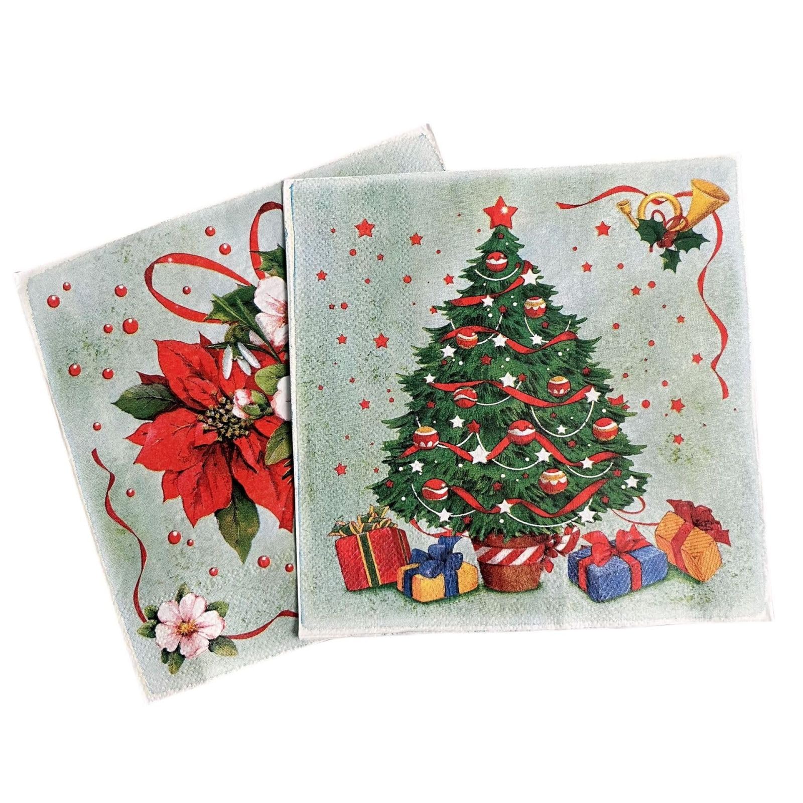 Servietten Grüner Baum Gold Happy Birthday Servietten Hochzeit Geburtstag Kindergeburtstag Cocktailservietten Party Geburtstagsservietten Servierten Disposable Napkins Pack of 20(33x33cm)
