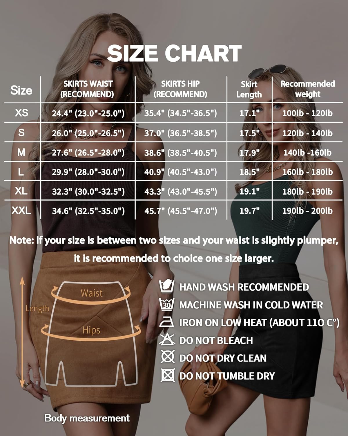 MANGOPOP Mini Faux Suede Skirt for Women High Waist Skirts - Image 5