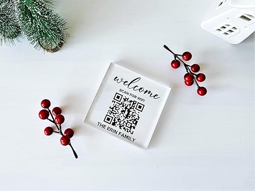 Miniatura 2 de Personalized Wifi QR Sign - Wifi Scan and Connect, QR Code Scanner, Wifi Password Sign, What’s The Wifi Code, Guest Wifi Password, Rental Sign,