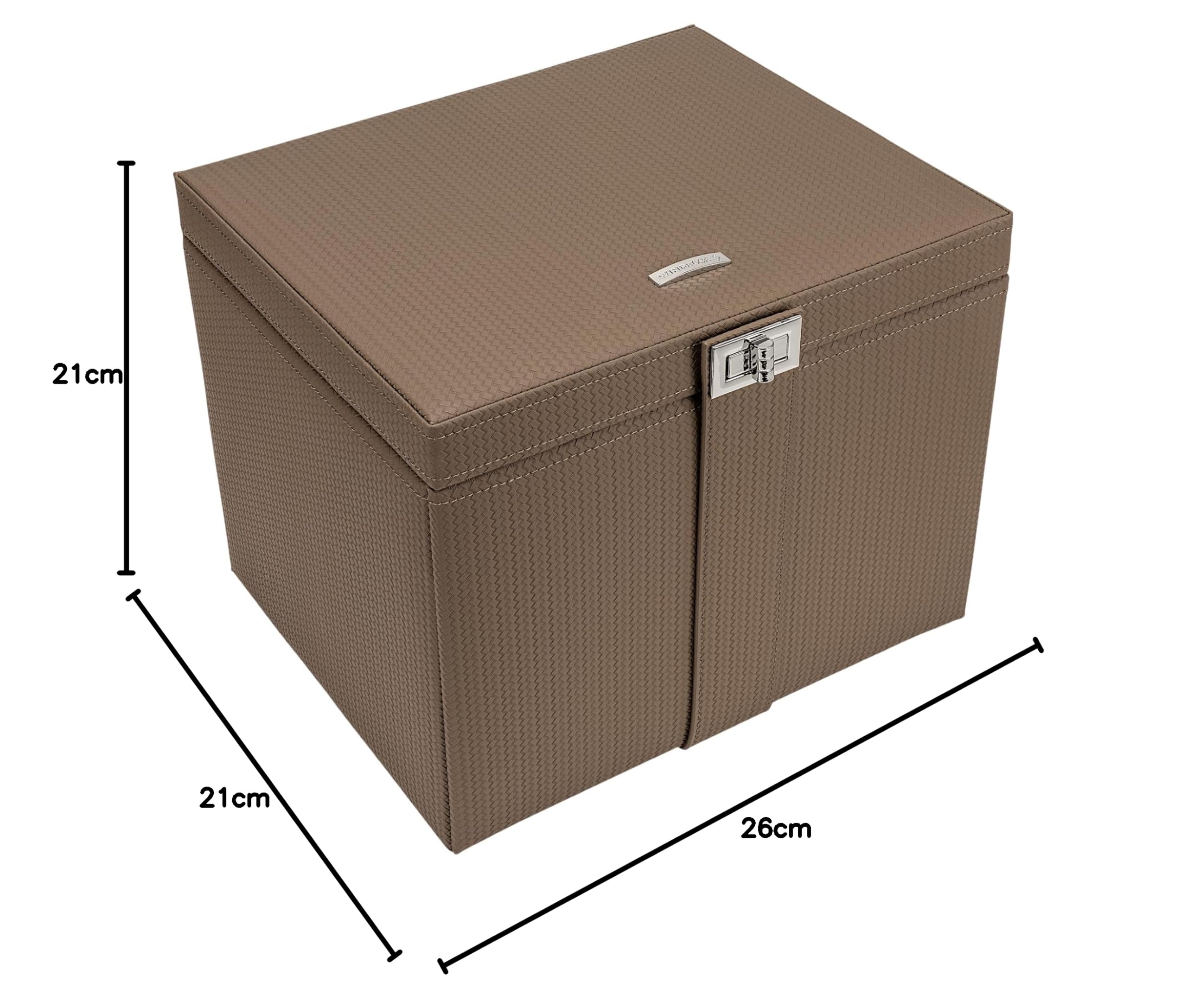 Windrose Szkatułka na biżuterię Corbello Jewelry case Mocca brązowa