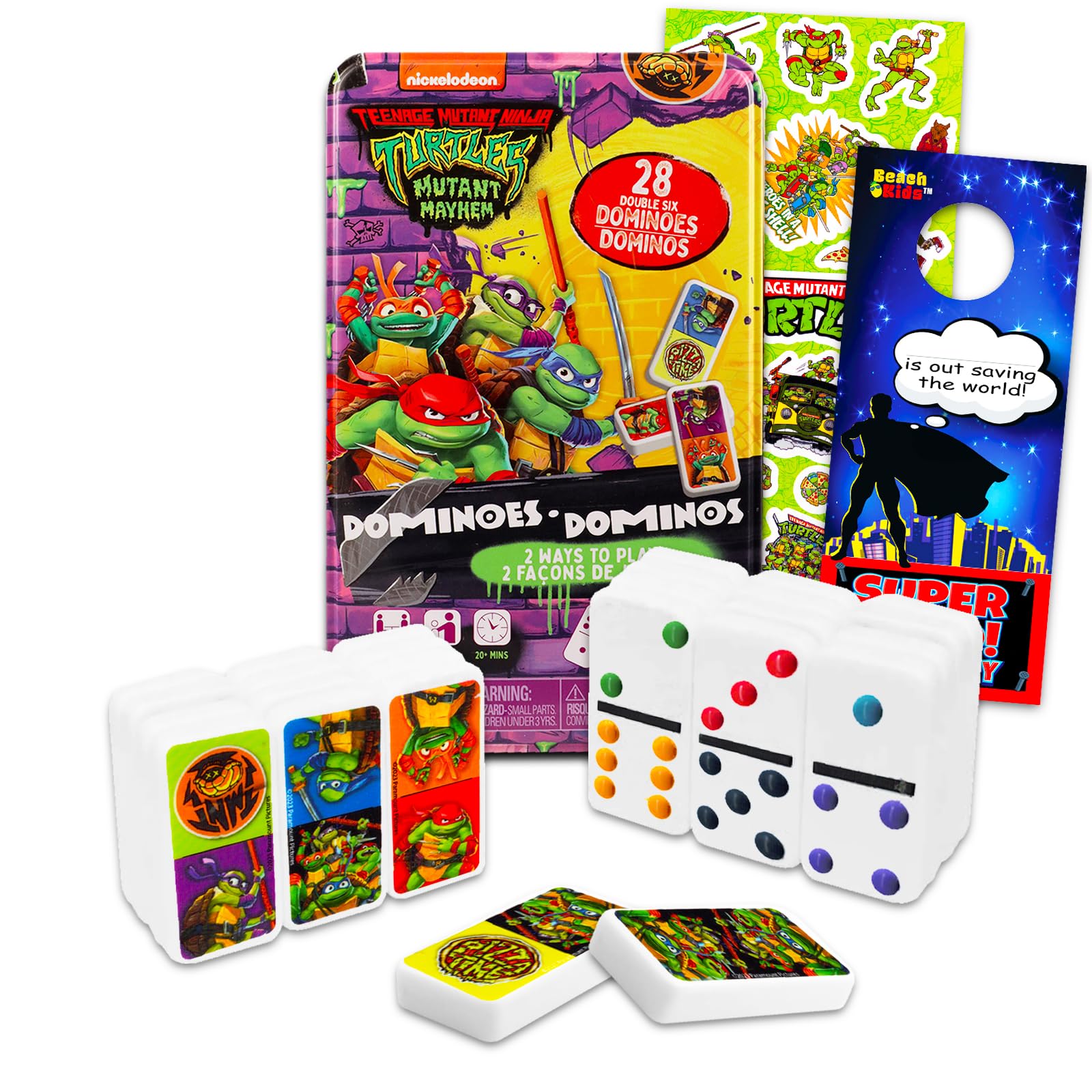 Amazon.com: Teenage Mutant Ninja Turtles Dominoes Set ~ TMNT