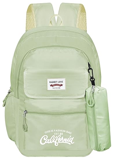 clouds love School Backpacks for Teen Girls - Laptop Backpacks 15.6 Inch College Cute Bookbag Anti Theft Women Casual Daypack (Green) Bag