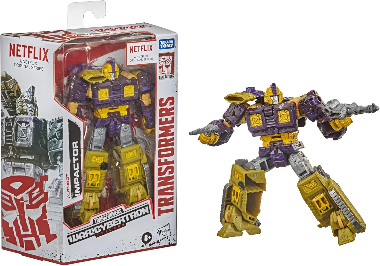 Transformers War for Cybertron Netflix Trilogy White 6 Inch Action Figure Deluxe Class Exclusive - Impactor - Image 4