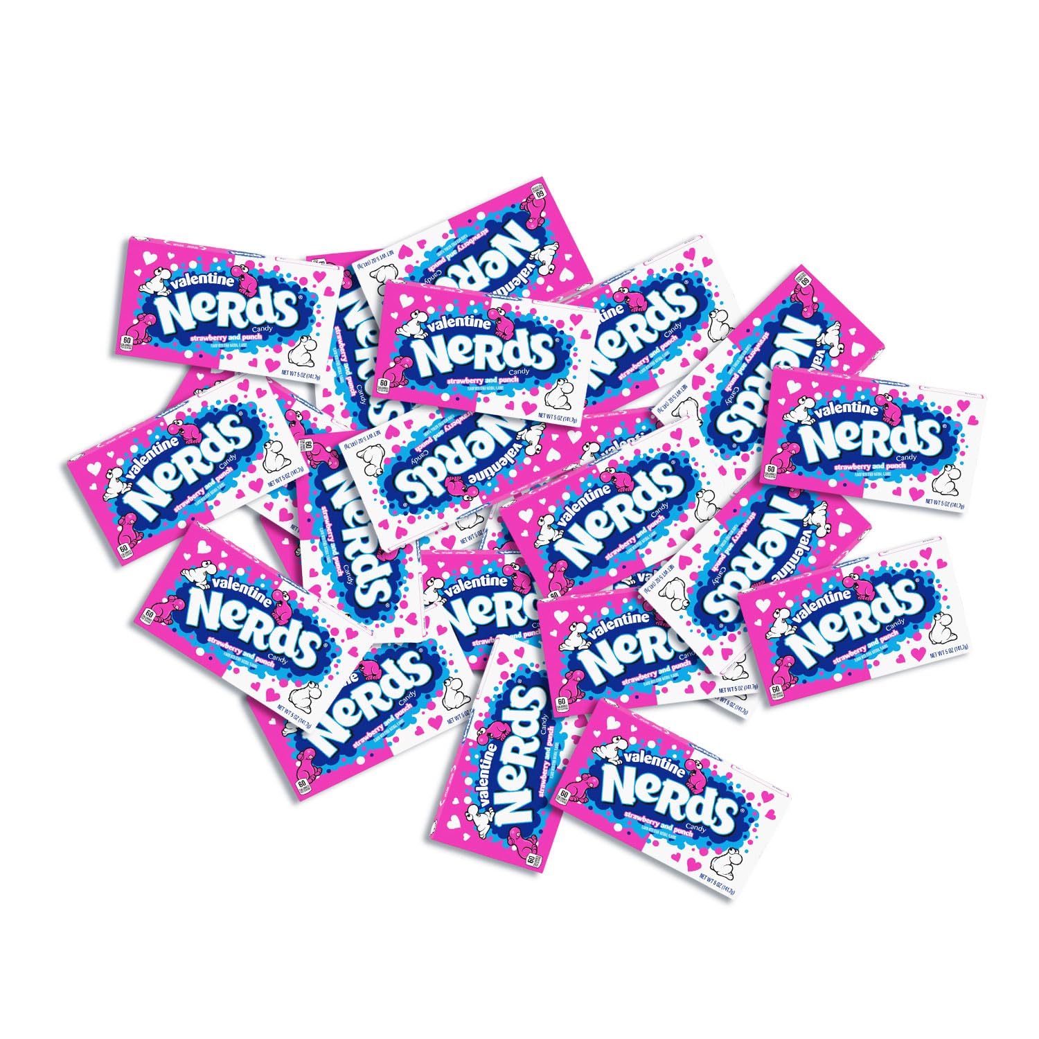 Nards Gummy Clusters - Strawberry & Punch Flavored - 1 lbs Individually Wrapped Mini Candy - Valentines & Easter Treat Pack - Classic & Delicious Gummy Candy for Movie Nights, Birthdays, Pantry