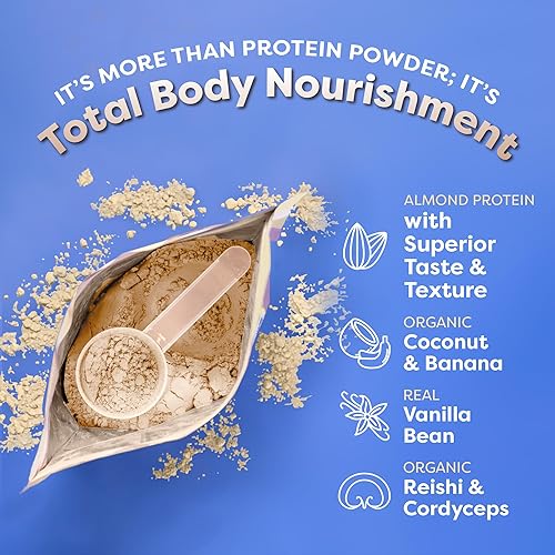 Miniatura 3 de FlavCity Todo en Uno Proteína Vegana en Polvo para Batido, Vainilla - Batido de Reemplazo de Comida Pre-Entrenamiento a Base de Plantas para Mujeres