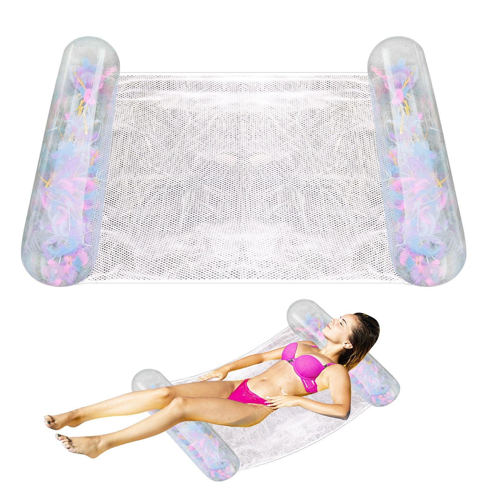 Valicaer Aufblasbare Wasserhängematte - U-förmiger Schwimmsessel Für Pool & See