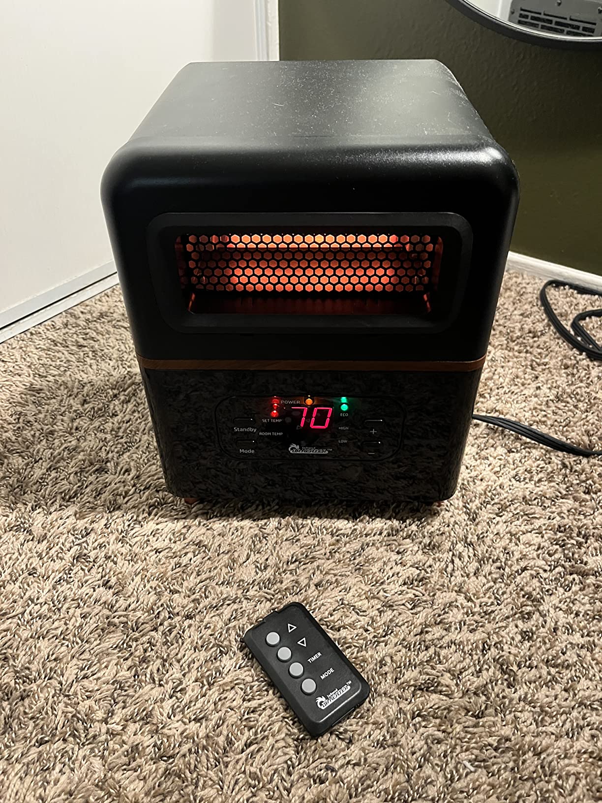 16/mo Finance Dr Infrared Heater DR978 Infrared Space Heater, Hybrid, Black Buy Now, Pay Later