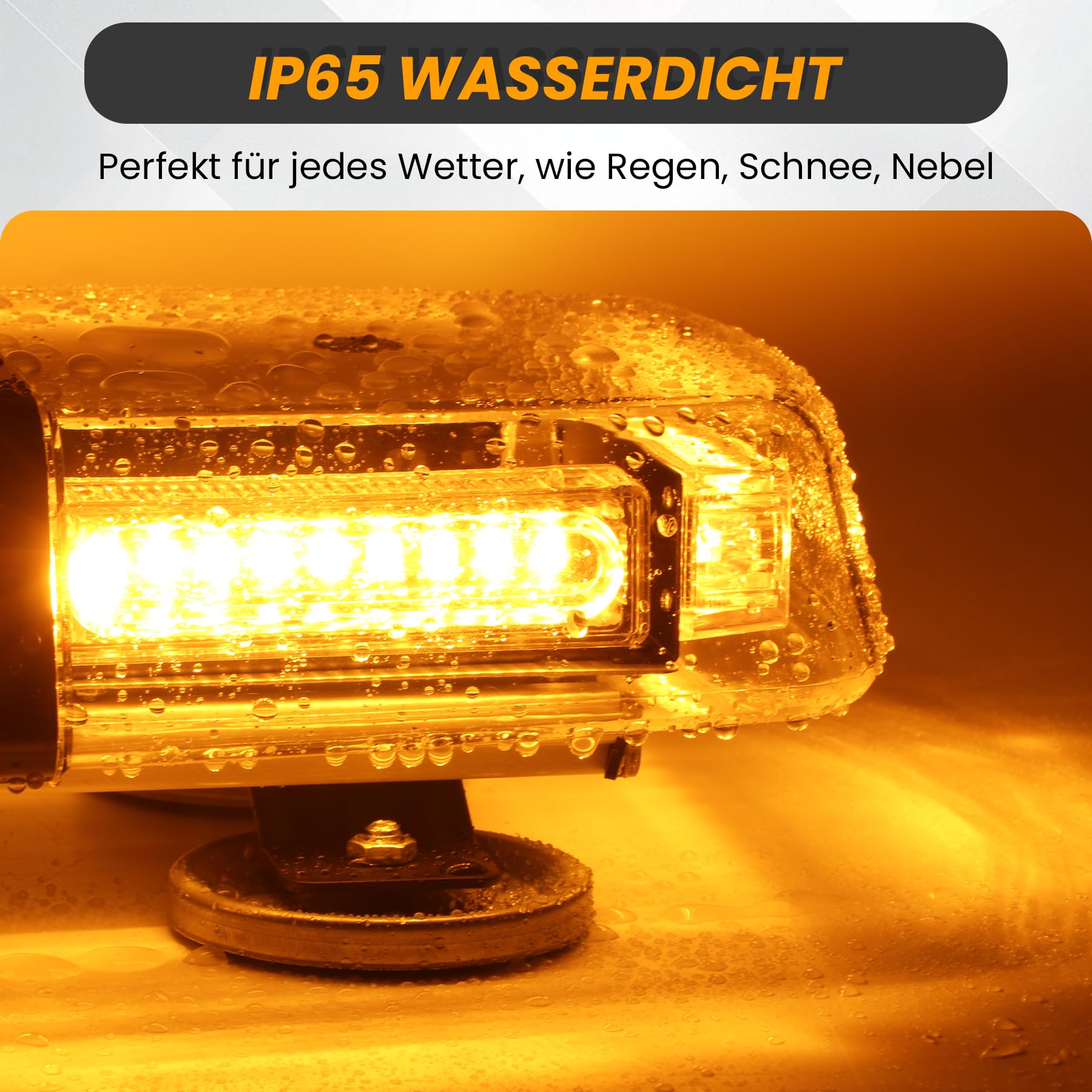 LED Rundumleuchte Magnet Warnleuchte Blinklicht Traktor Anhänger 12V