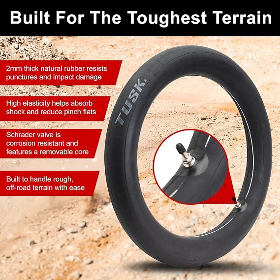 Tusk Natural Rubber Motorcycle Tubes