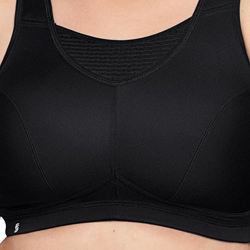 Miniatura 3 de Glamorise 1067 - Brasier deportivo tipo camisola sin rebote y sin aros, para mujer