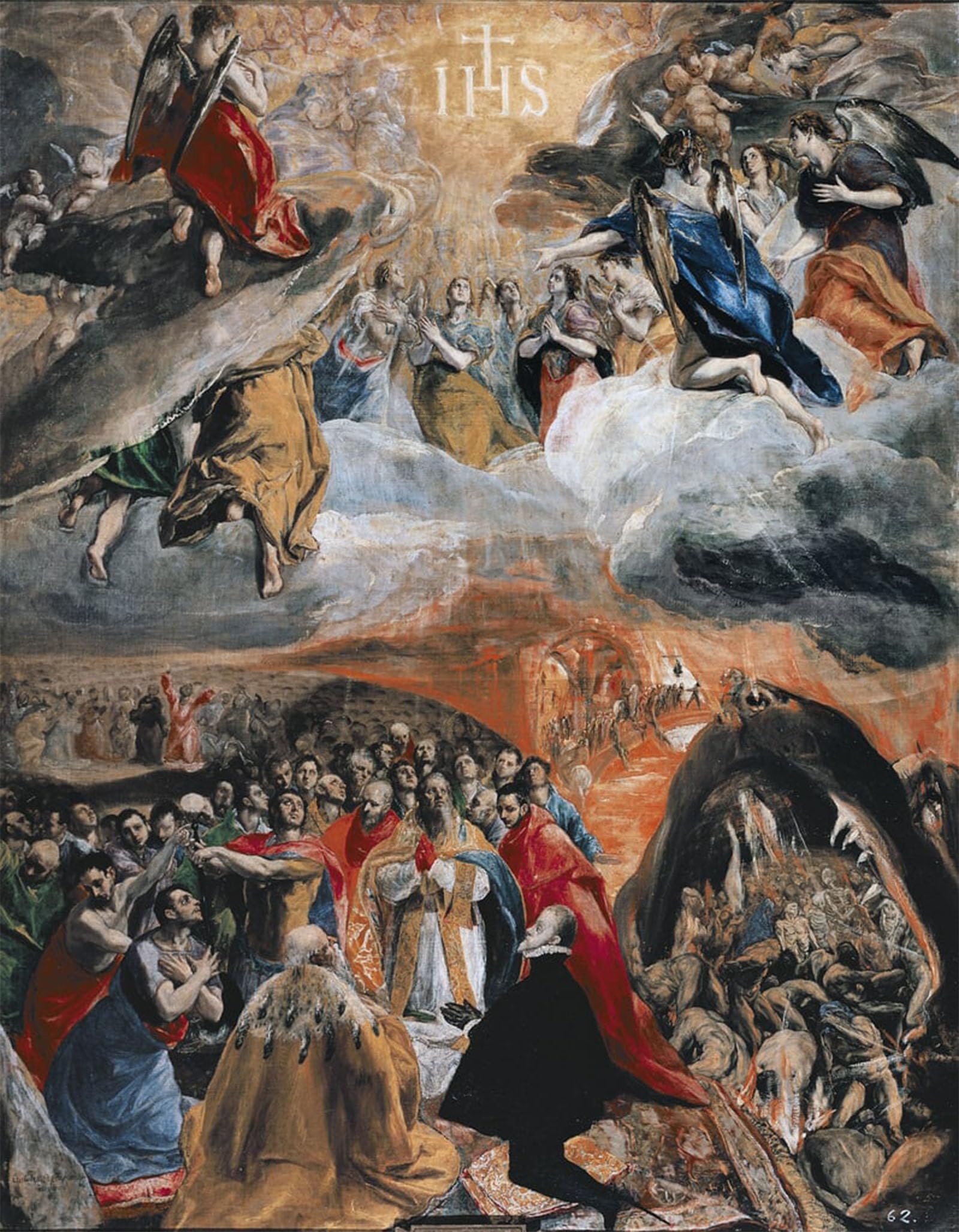 POSTERIIk Famous Animal Posters Vintage Picture the Adoration of the Name of Jesus by El Greco Modern Wall Decor for Home Decor 60x90cm