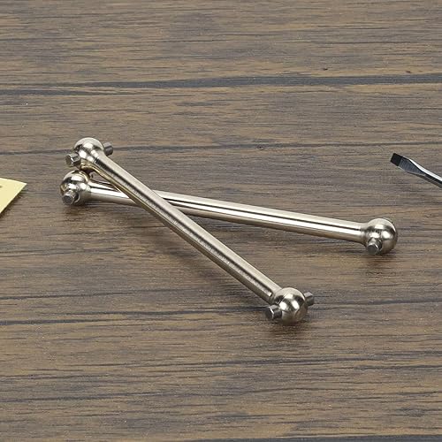 Miniatura 7 de RCAWD #45 Eje de transmisión del eje trasero de acero Dogbone 6X106mm para 1/6 Losi Super Baja Rey Rock Rey Piezas de actualización de coche