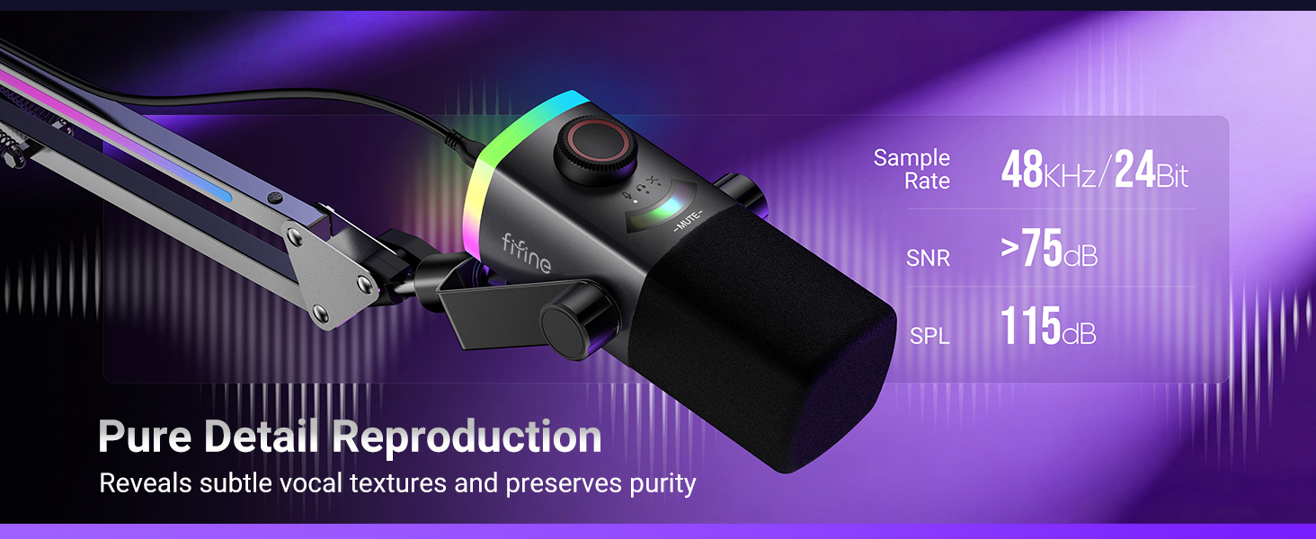 Amazon.com: FIFINE Gaming Microphone Kit, XLR/USB Dynamic PC