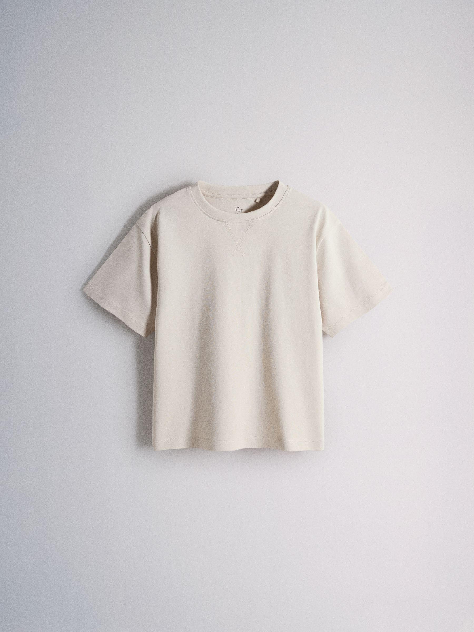THE SET Jungen Schlafanzug mit Oversized Fit Kurzarm-T-Shirt und Shorts, 5er-Pack