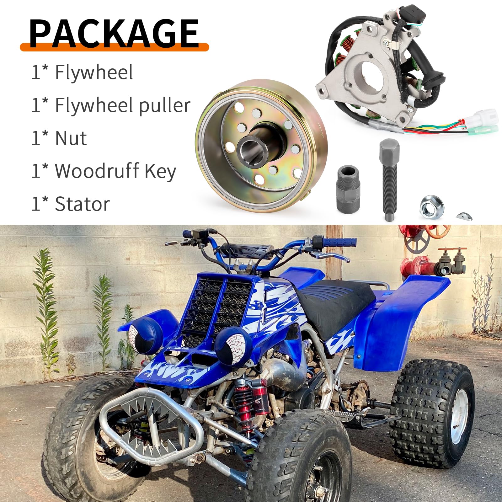 Zozoye Flywheel Rotor & Flywheel Puller & Woodruff Key Nut For Yamaha Banshee 350 1987-2006 : Buy Online At Best Price In KSA - Souq Is Now - Foto 2