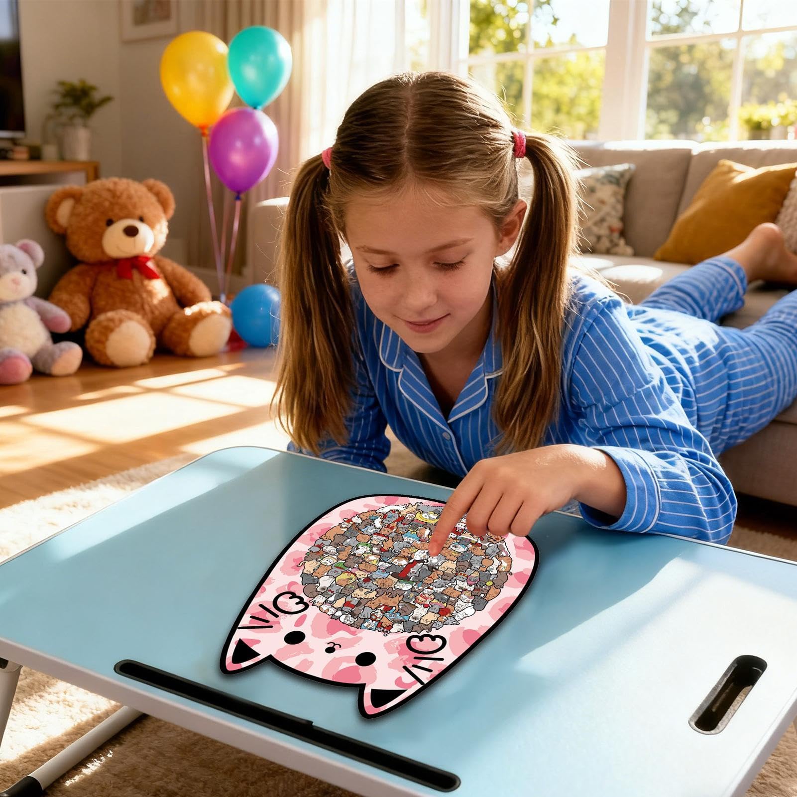 Puzzles en Bois pour Adultes Jouet D'Interaction Parent-Enfant Et