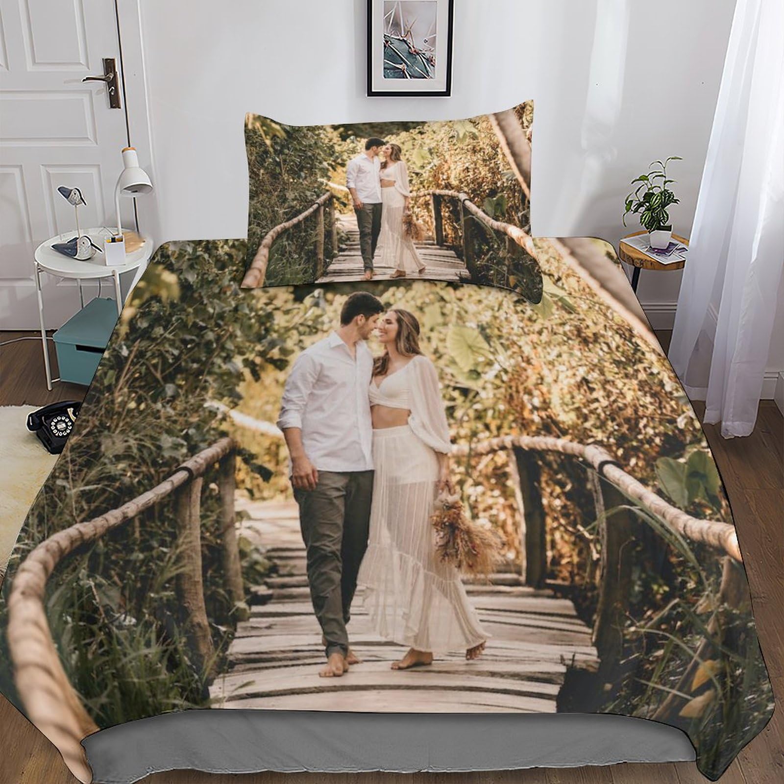 Parure de couette 3D microfiltre 135x200 cm pour chambre d'ado design