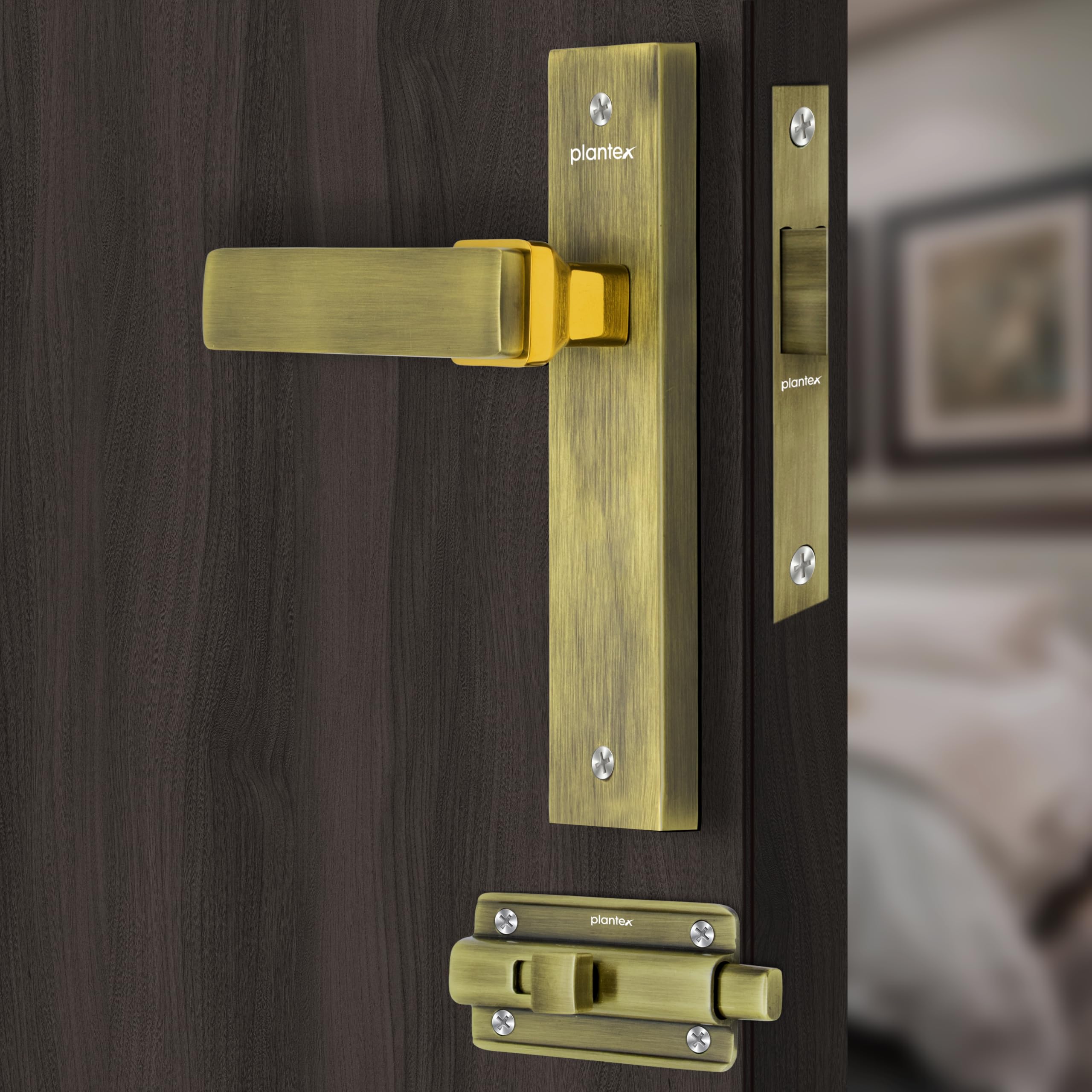 Plantex Heavy-Duty Door Lock - Secure & Stylish -11