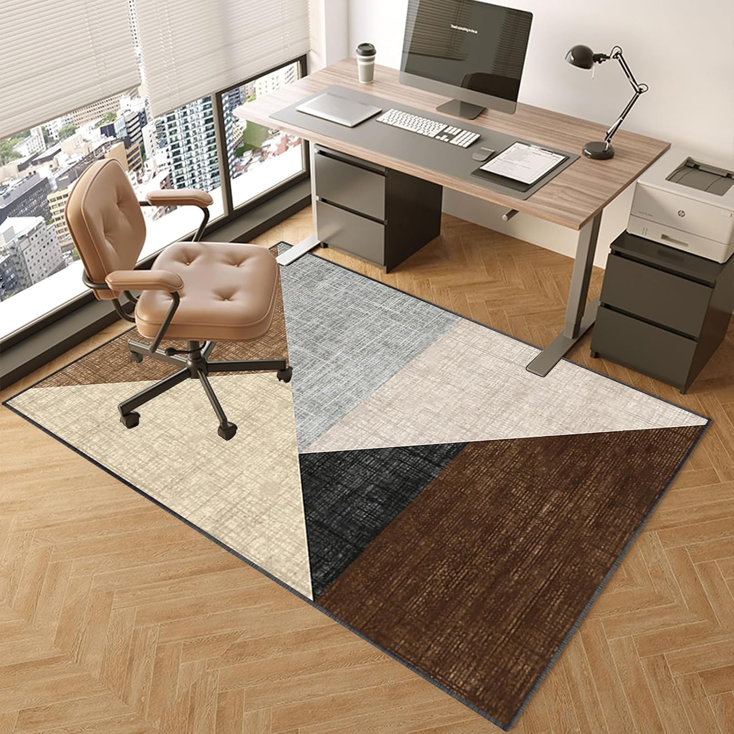 Gaming Chair Mat for Carpeted Floors 140 x 160 cm Desk Chair Mat for Hardwood Floors Multi Purpose Office Chair Carpet Protector Chair Mat Protects Floors from Damage (Z 5 140 x 160 cm)