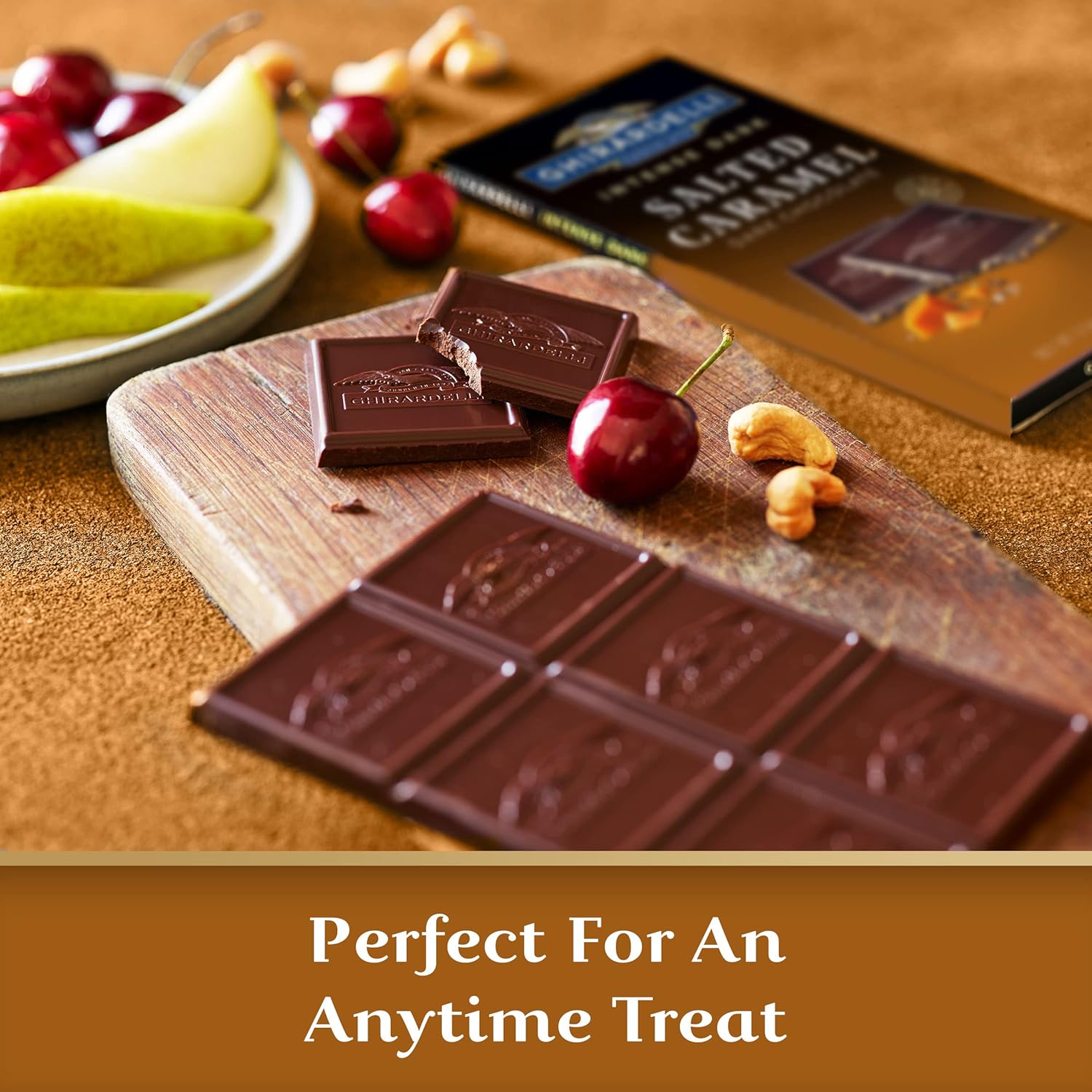 GHIRARDELLI Salted Caramel Intense Dark Bar, 3.5 Oz Bar (Pack of 12)