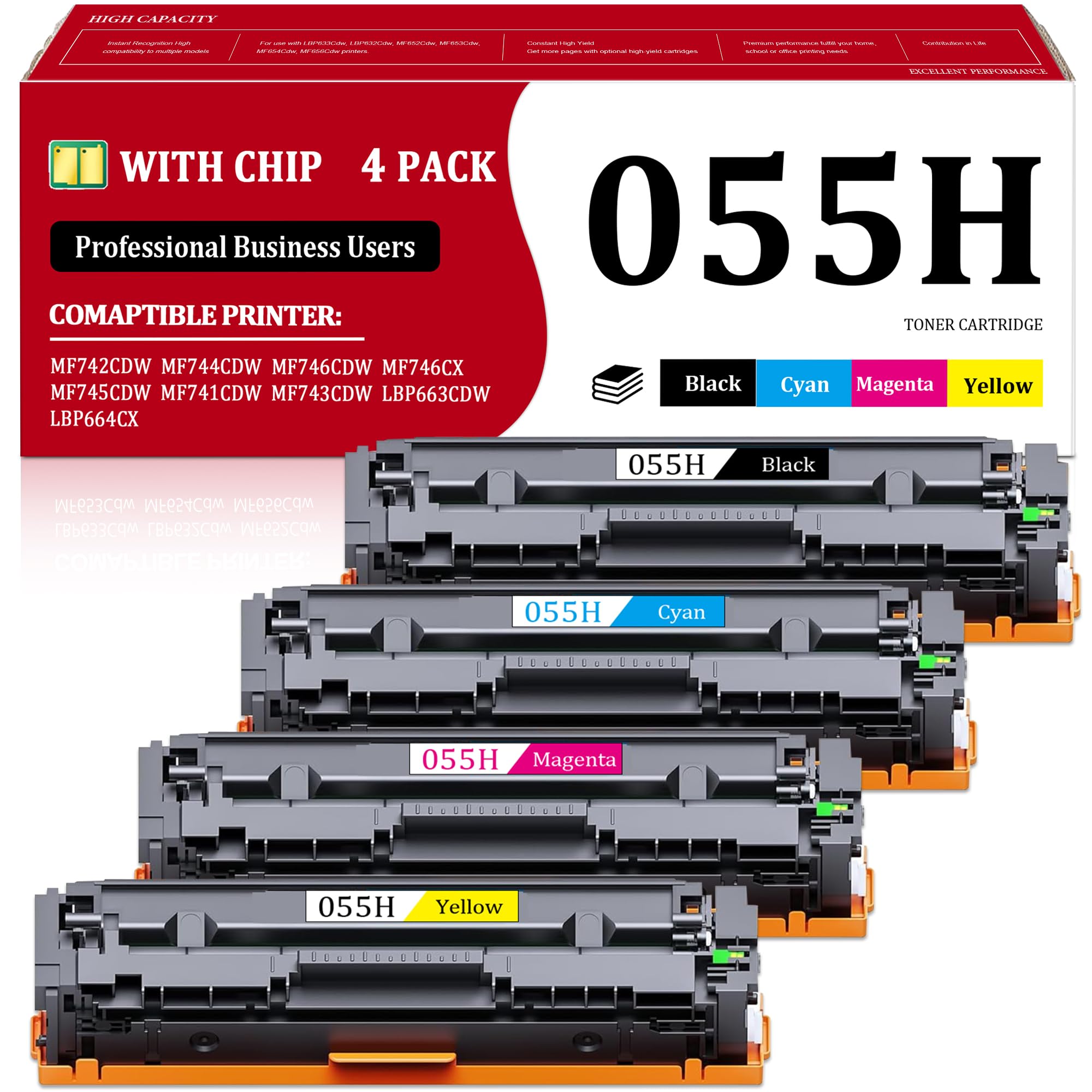 Photo 1 of HIGCOR 055H Toner Cartridge Set
