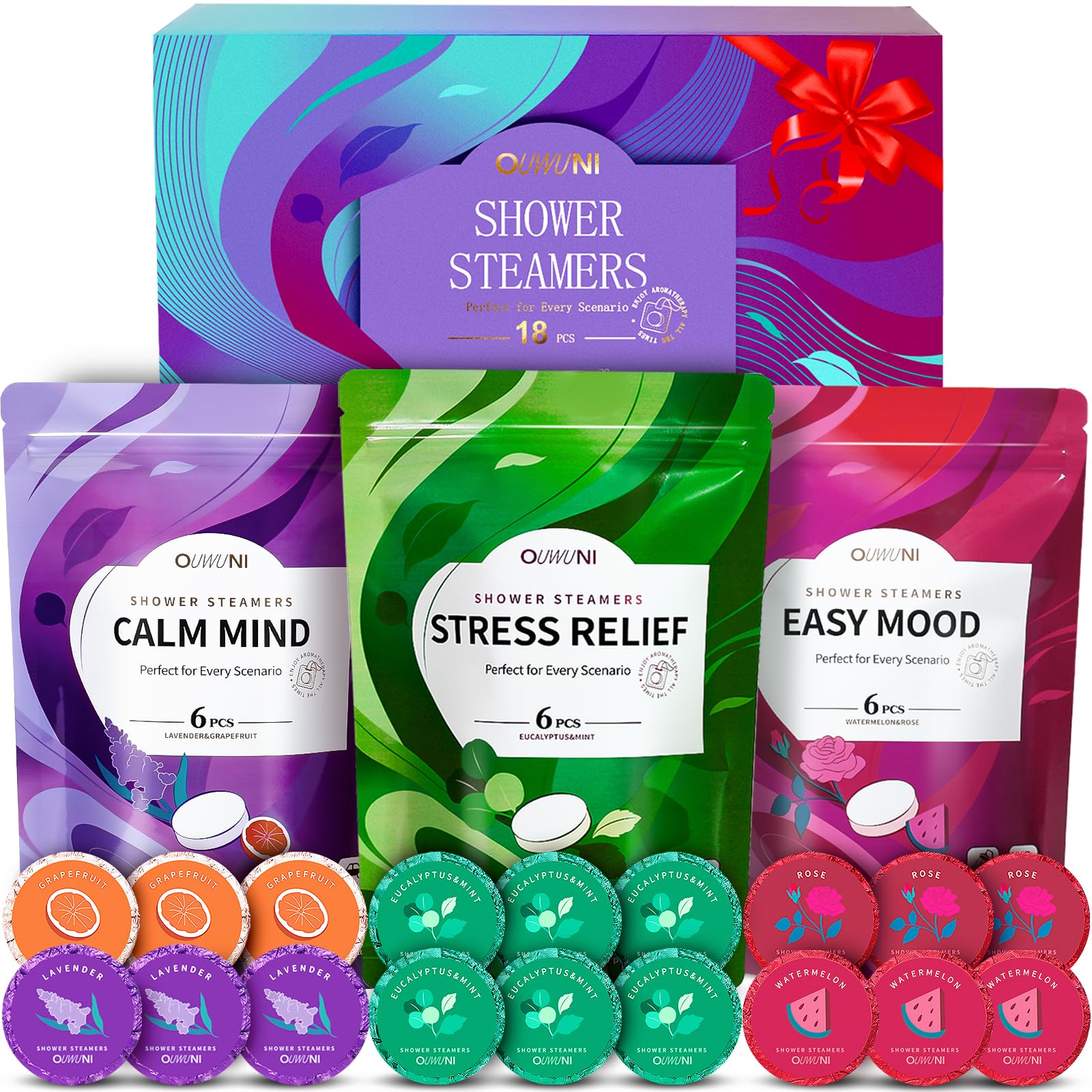 Ouwuni 18 Pack Shower Steamers