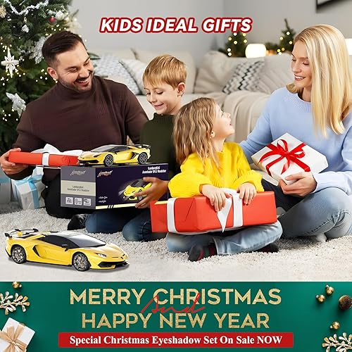 Miniatura 6 de Auto a control remoto para Lamborghini, con licencia oficial de Lambo Hobby a escala 116 con faro, autos de carreras de 2.4 GHz para niños y niñas