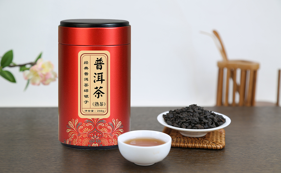 Amazon.co.jp: 煕渓 プーアル茶 250g 特級普洱散茶 茶化石 碎银子 黑茶