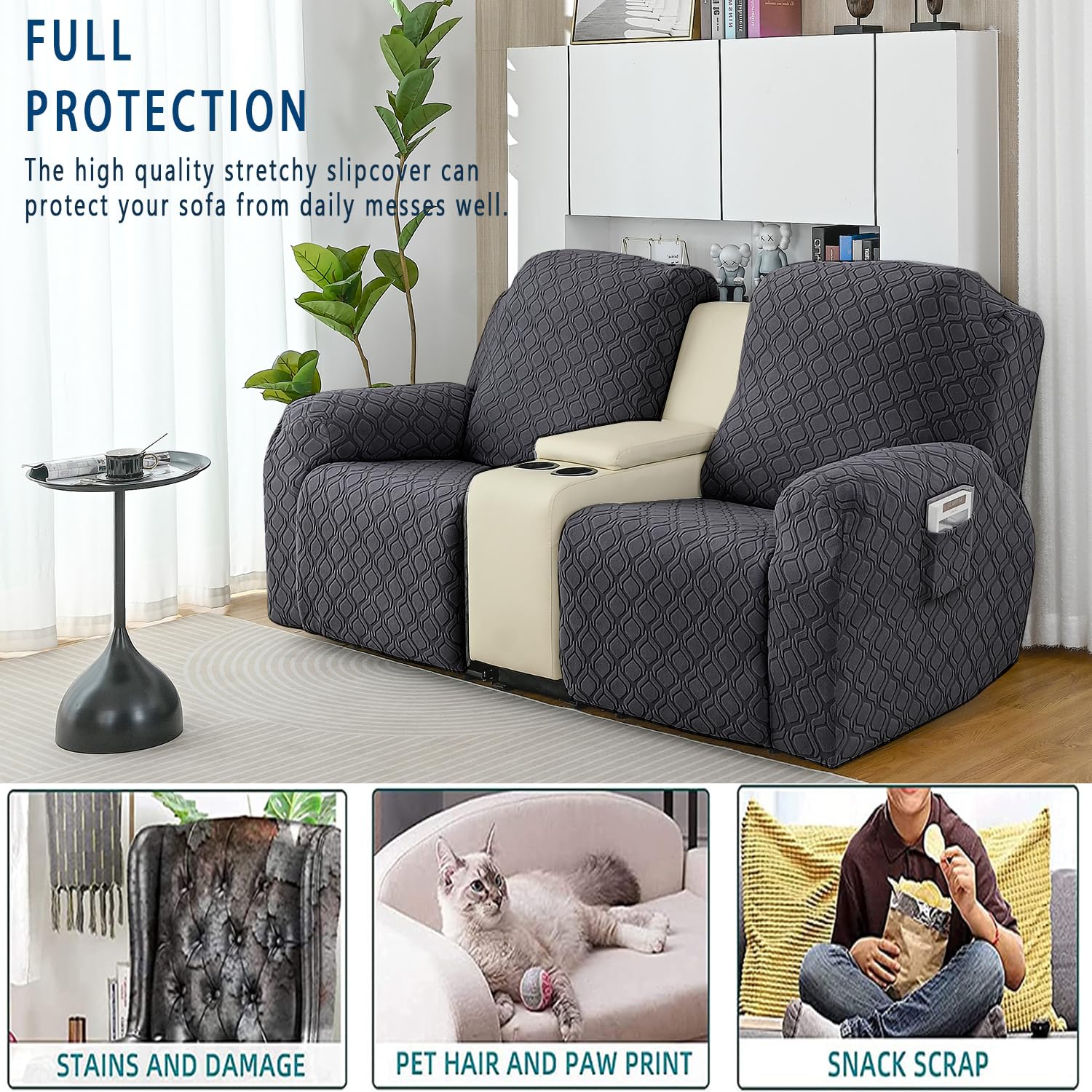 OKUYUK Recliner Chair Cover - Image 3