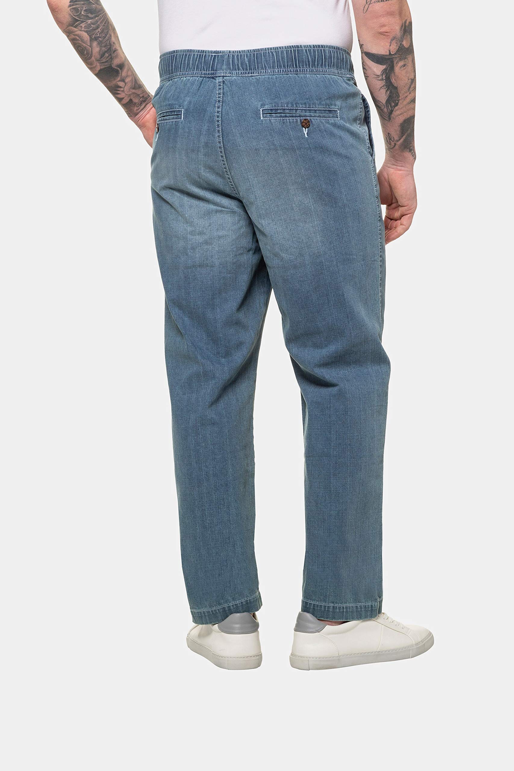 JP 1880 Pantaloni dal Taglio Ampio con Quattro Tasche ed Effetto Jeans 726843