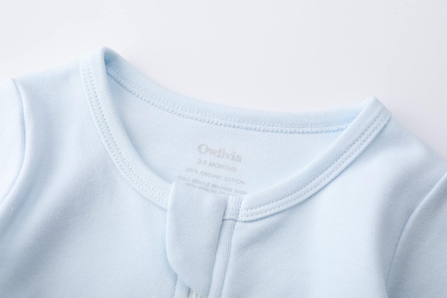 Owlivia Organic Cotton Baby Pajamas, Boys Girls Zip Front Sleep 'N Play Pjs, Footed Sleeper, Long Sleeve - Image 3
