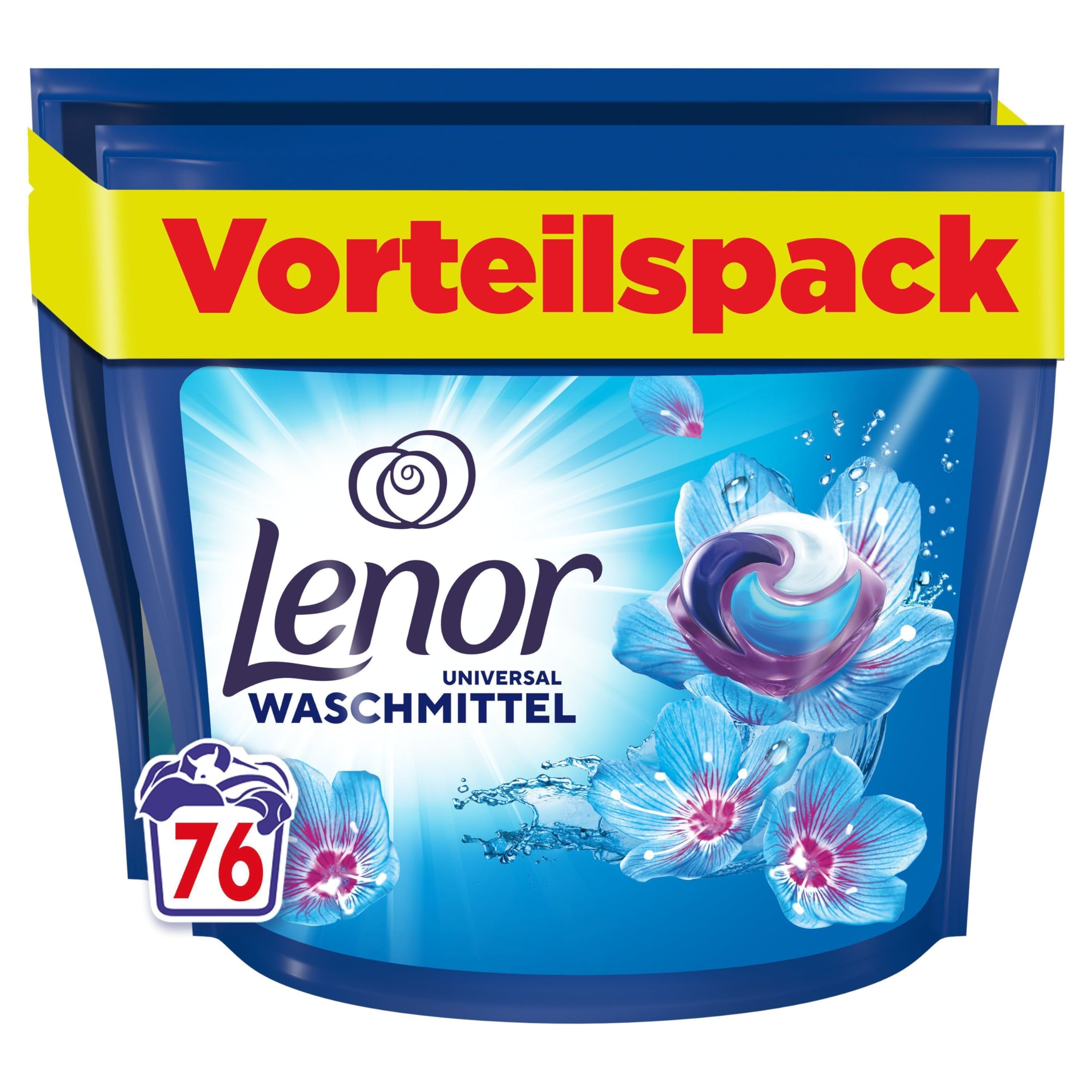 Lenor Waschmittel Pods, 76 Waschladungen, Aprilfrisch, Vollwaschmittel,  Langanhaltende Frische & Geruchsentfernung Bei Kaltwäsche : Amazon.de:  Drogerie & Körperpflege