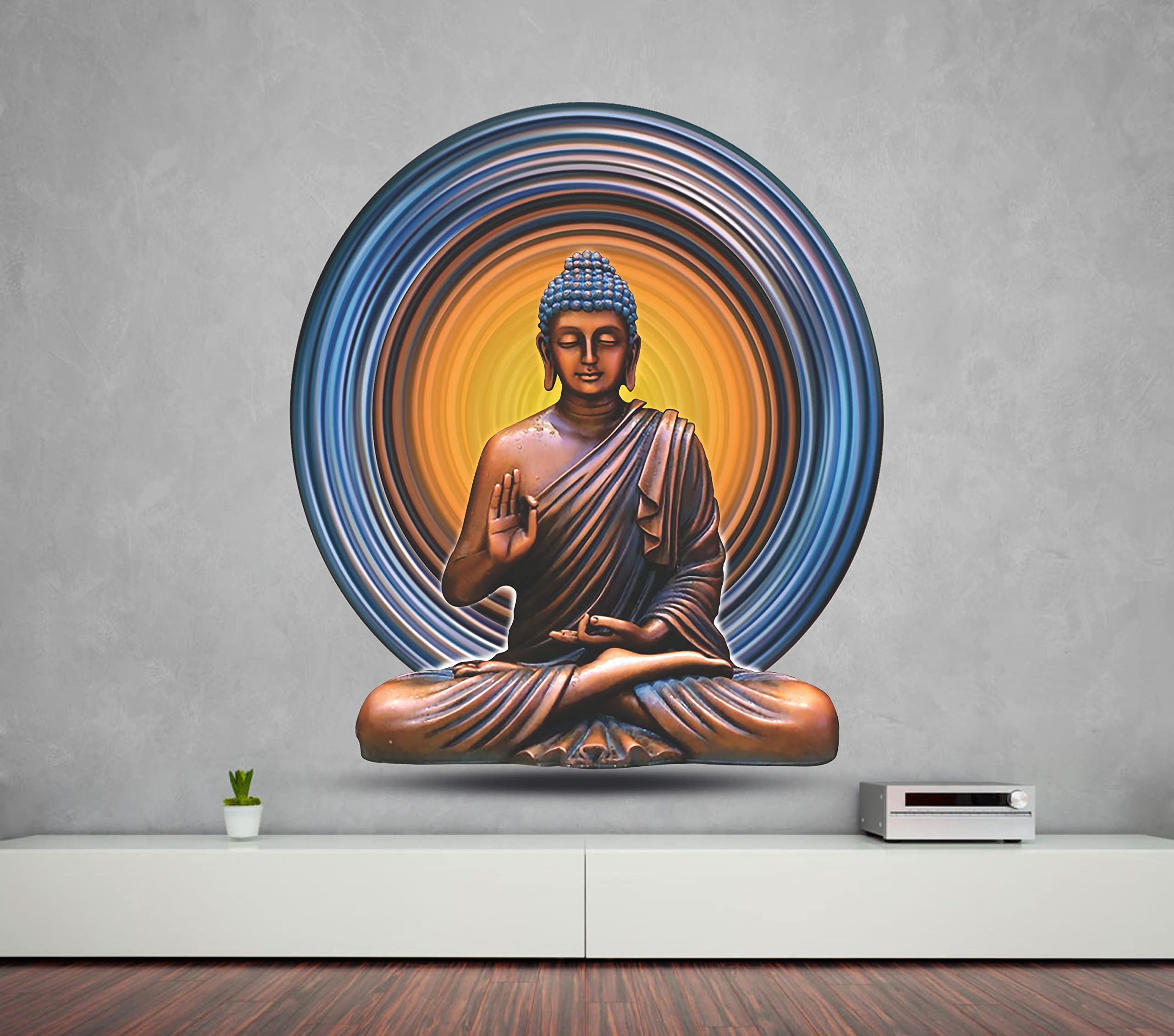 DivineDesigns Vinyl Rounded Circle & Buddha Wall Sticker, Self-Adhesive, Wall, 10 Mm, 510 Mm (B0B1VMRSXM) Amazon Price History, Amazon Price Tracker