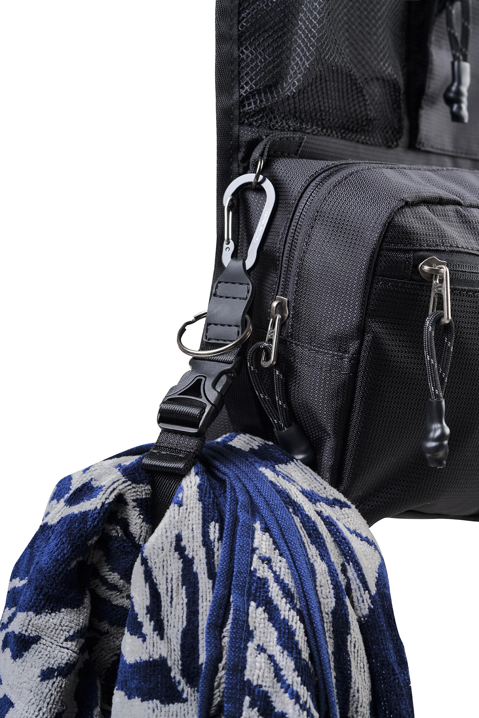 camel active Herren Connect Kulturbeutel mit Haken zum Aufhängen Schwarz, Menswear-S