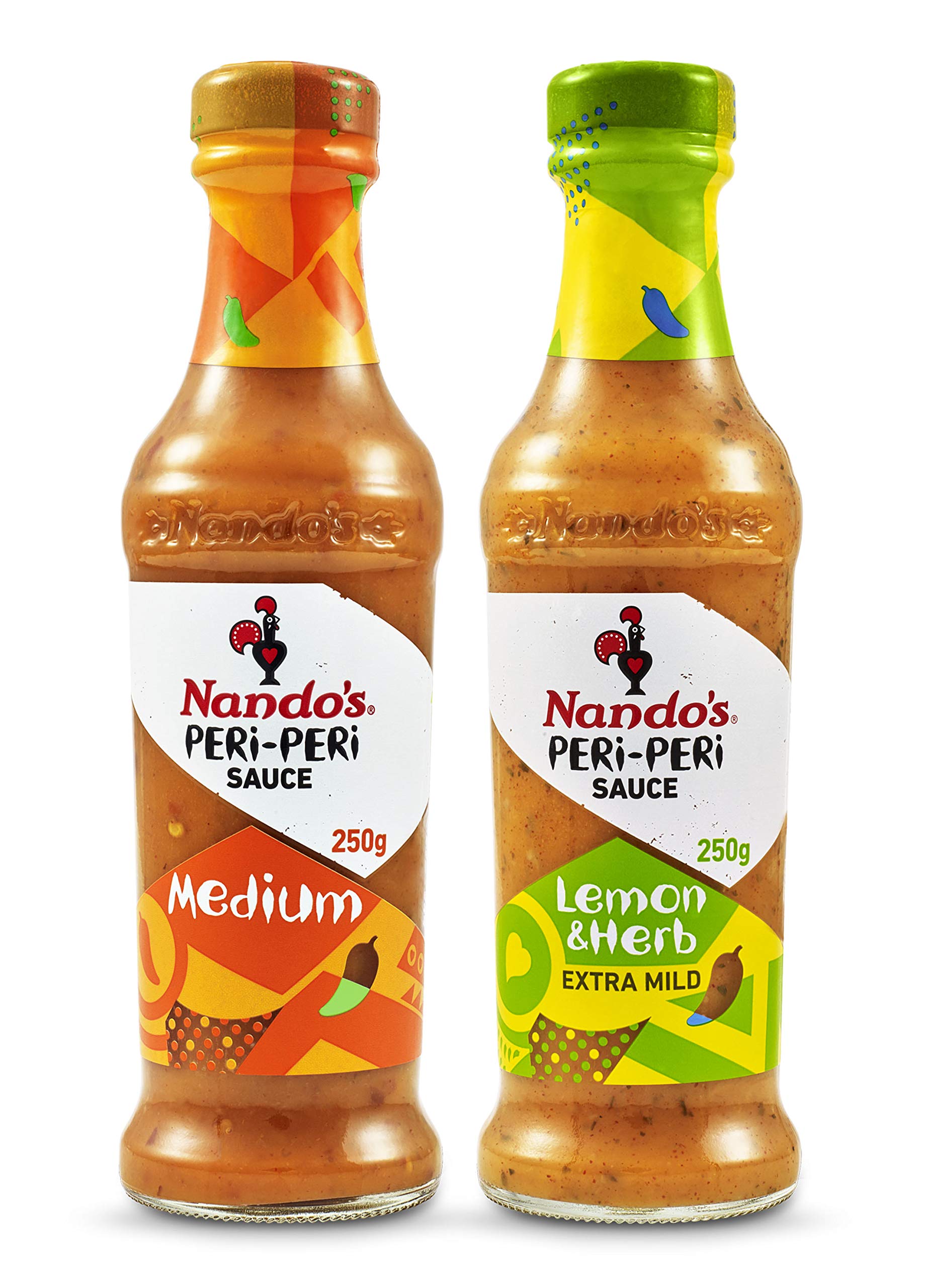 Nandos Peri Peri Chilli Sauce - Medium 250g + Lemon & Herb 250g, Pack of 1 each (B07Y9TSQRY) Amazon Price History, Amazon Price Tracker