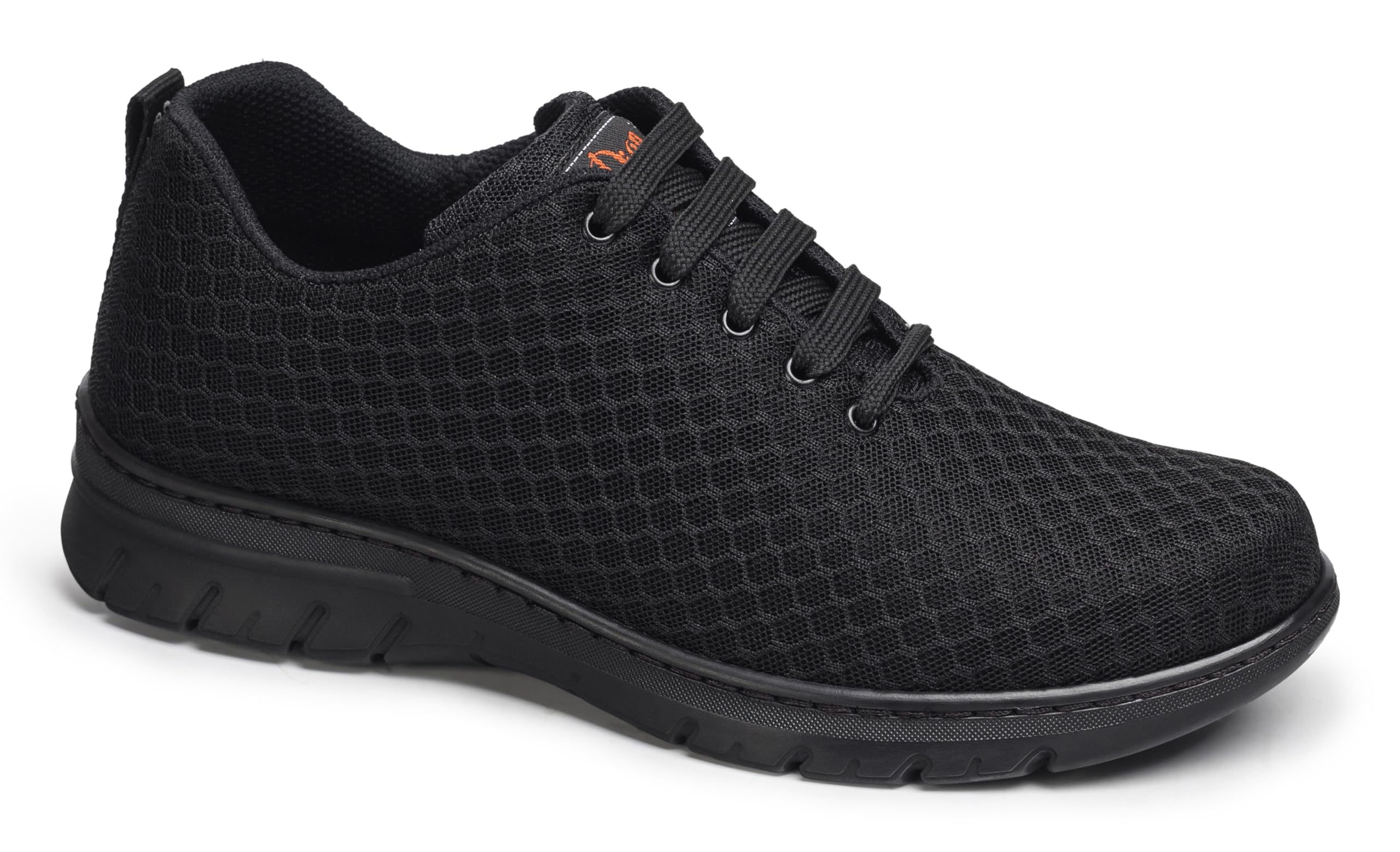 DIAN - CALPE Negro 38, Zapatilla de Trabajo para Sanidad y Hostelería, Unisex, Transpirable y Repelente a Líquidos, Plantilla Acolchada, Antirozaduras, Antideslizante y Antiestática.